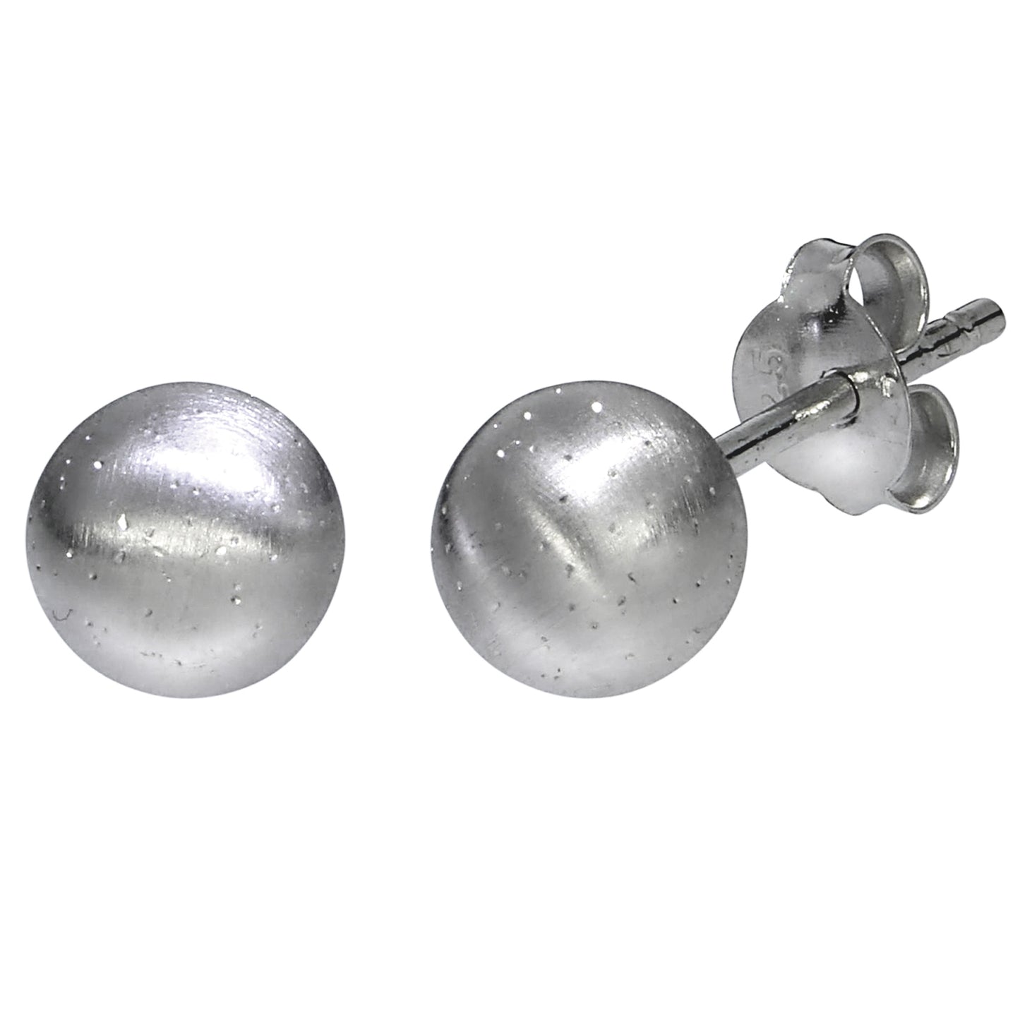 Ohrstecker 925/- Sterling Silber rhodiniert 1,5cm