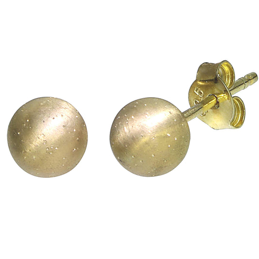 Ohrstecker 925/- Sterling Silber vergoldet 1,5cm