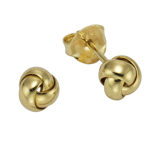 Ohrstecker 925/- Sterling Silber vergoldet 0,6cm