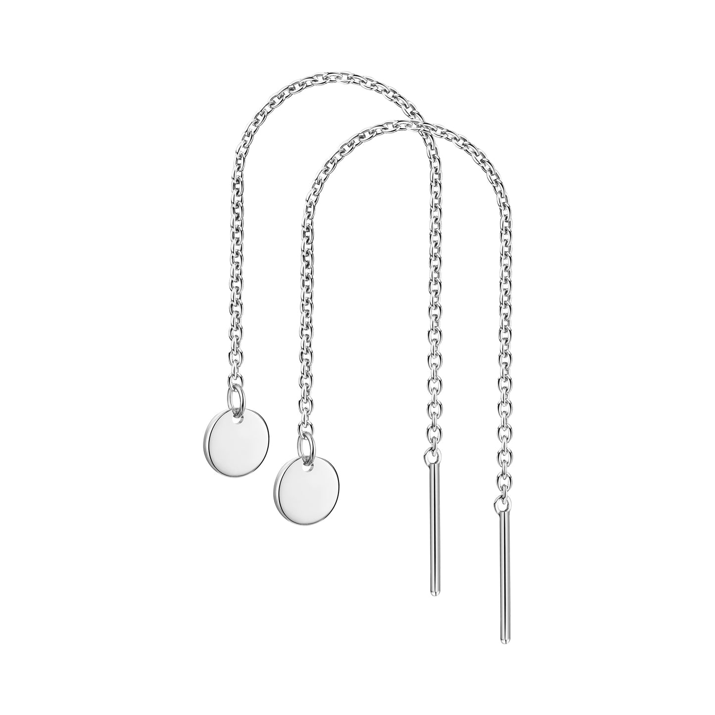 Ohrhänger 925 Sterling Silber rhodiniert 925/- Sterling Silber rhodiniert 0,95cm