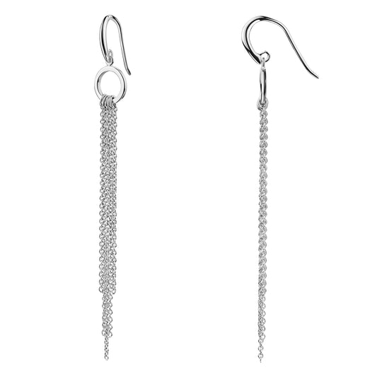 Ohrhänger 925/- Sterling Silber rhodiniert 925/- Sterling Silber rhodiniert 7,8cm