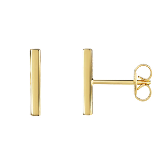 Ohrstecker 925 Sterling Silber vergoldet 925/- Sterling Silber vergoldet 1,3cm