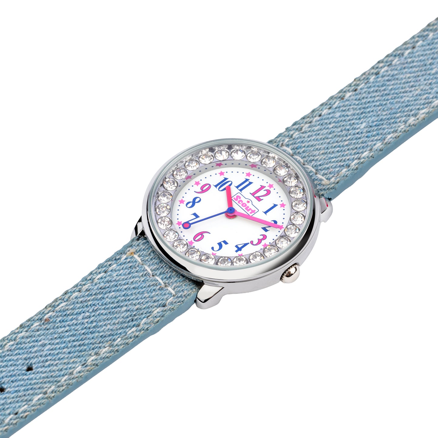 Kinderuhr Metall 20,0cm Glas