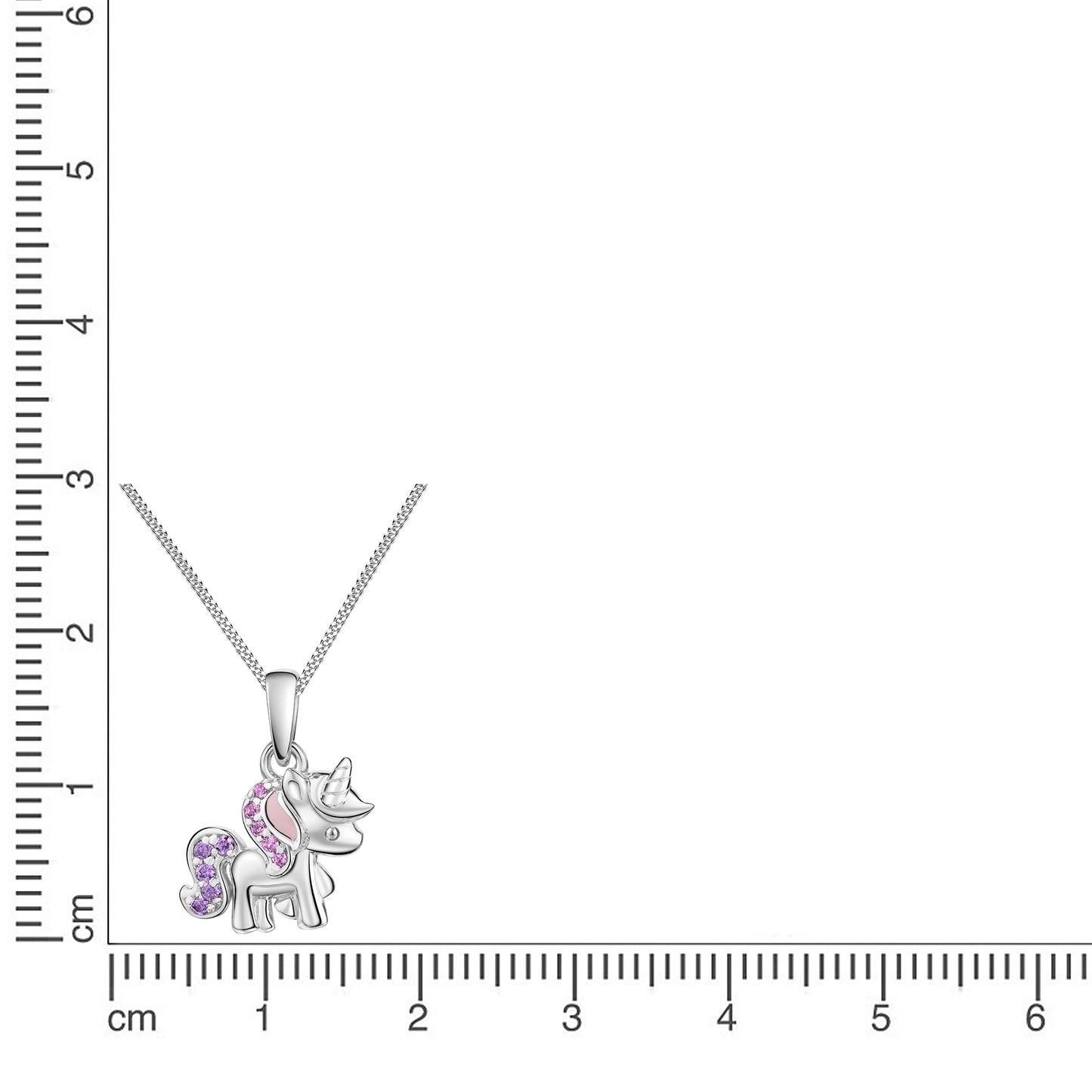 Halskette Panzerkette 925/- Sterling Silber rhodiniert 38,0cm Zirkonia