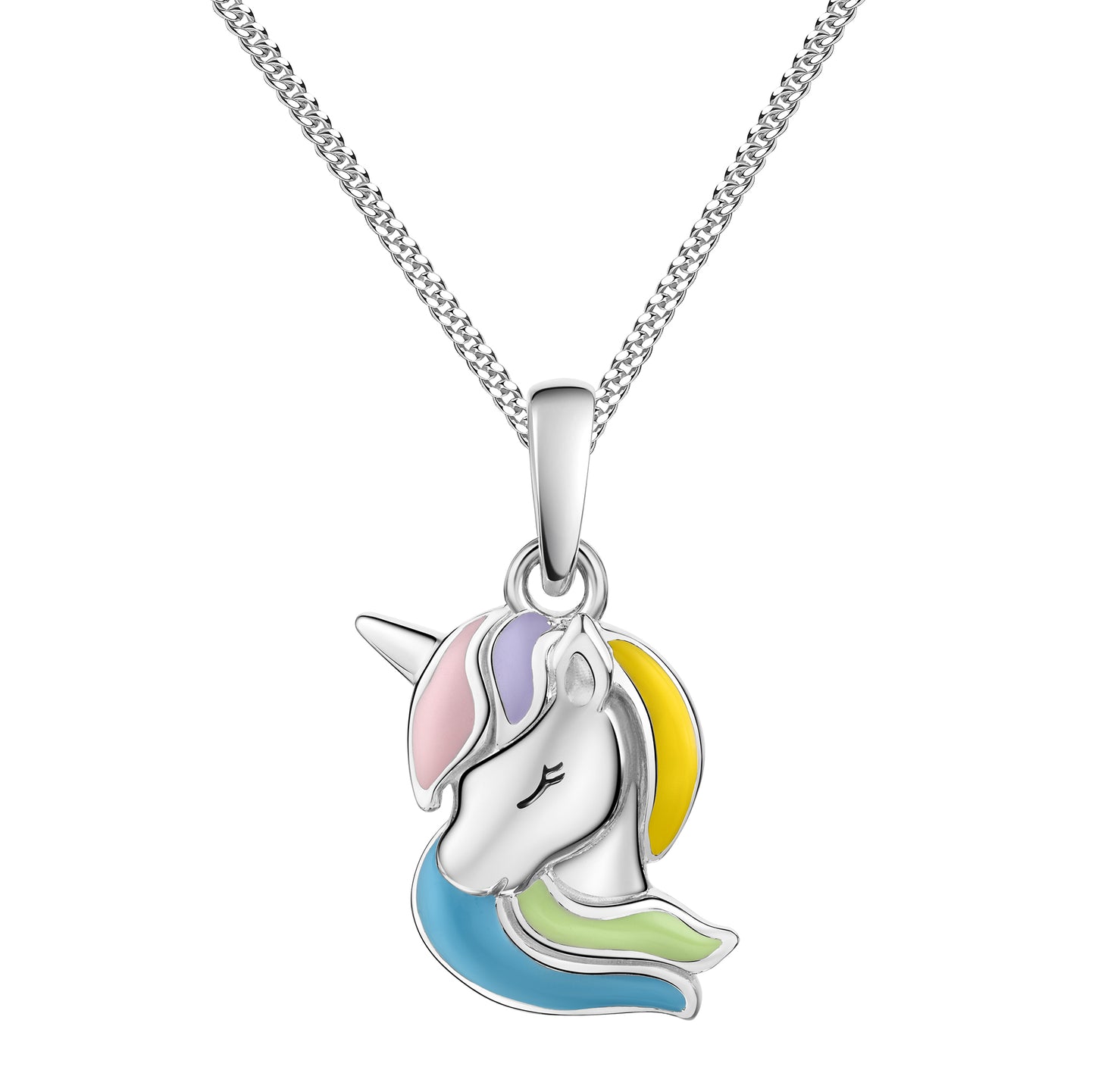 Anhänger mit Kette Panzerkette 925/- Sterling Silber 38,0cm ohne