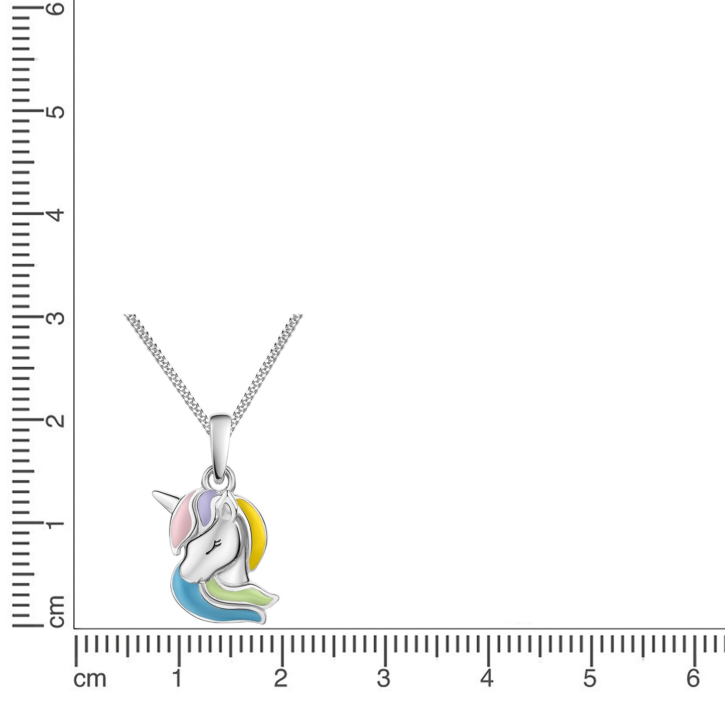 Anhänger mit Kette Panzerkette 925/- Sterling Silber 38,0cm ohne