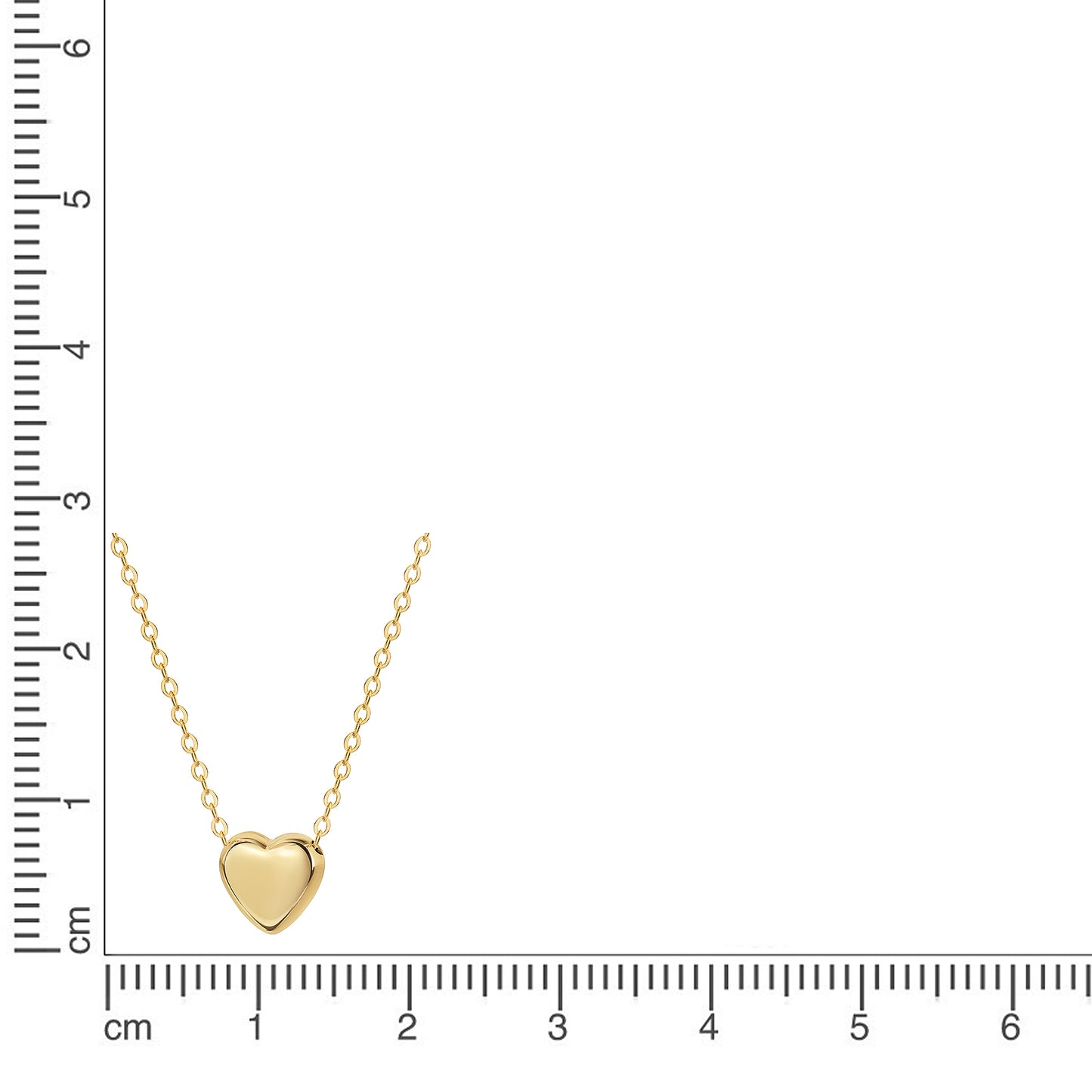 Collier 375/- Gelbgold Herz Ankerkette 375/- Gold 42cm