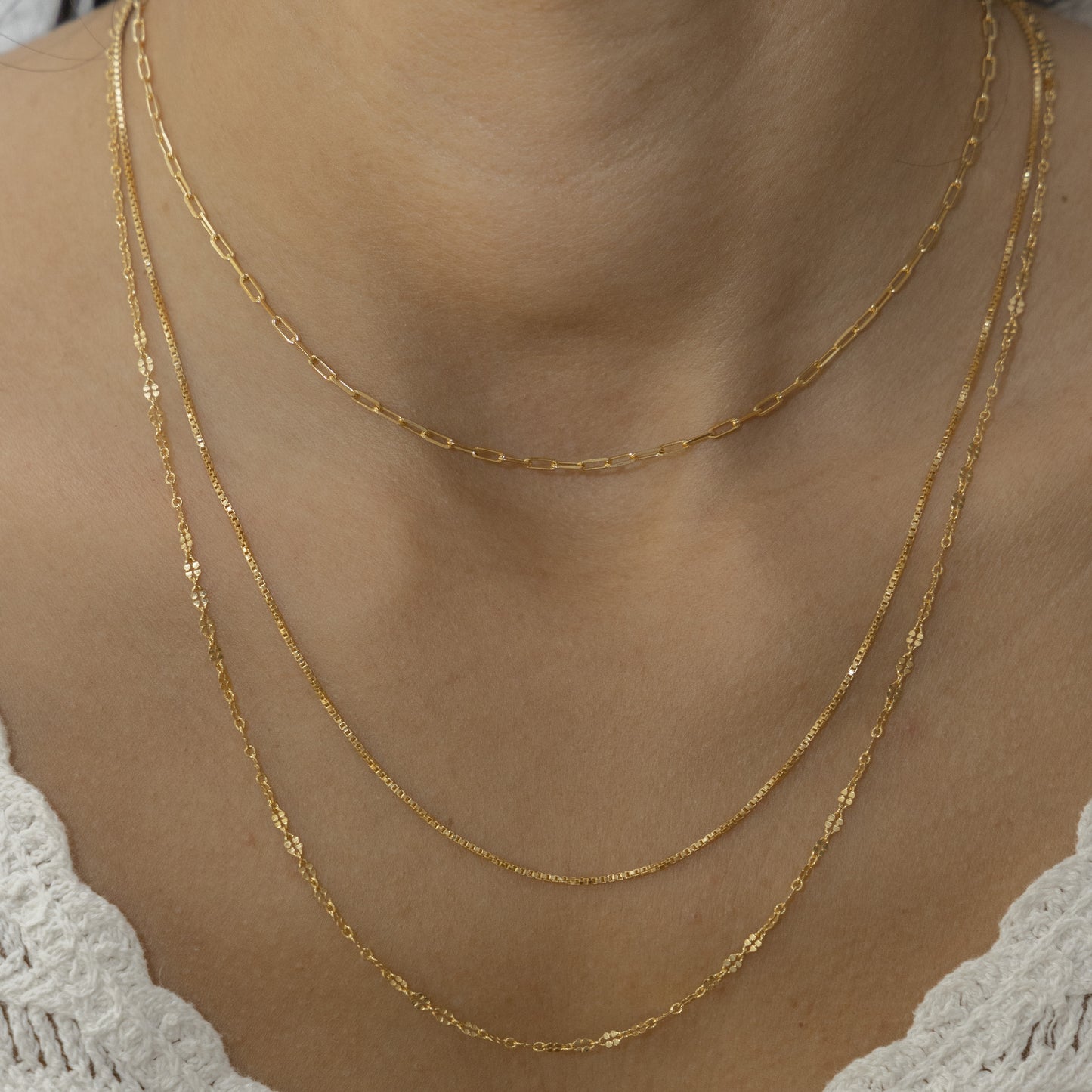 cai Collier Fantasiekette 925/- Sterling Silber vergoldet 43,0cm