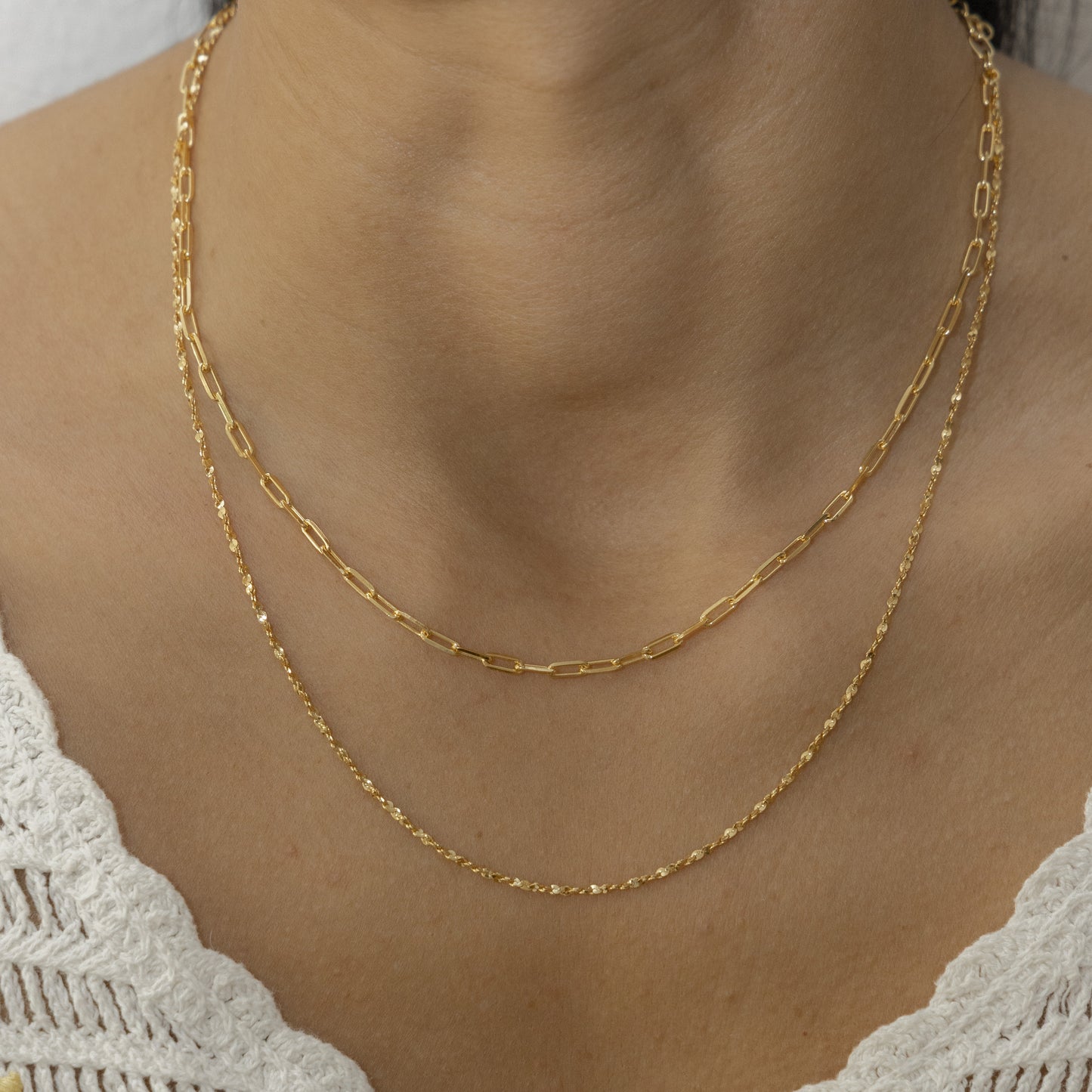 cai Collier Fantasiekette 925/- Sterling Silber vergoldet 45,0cm