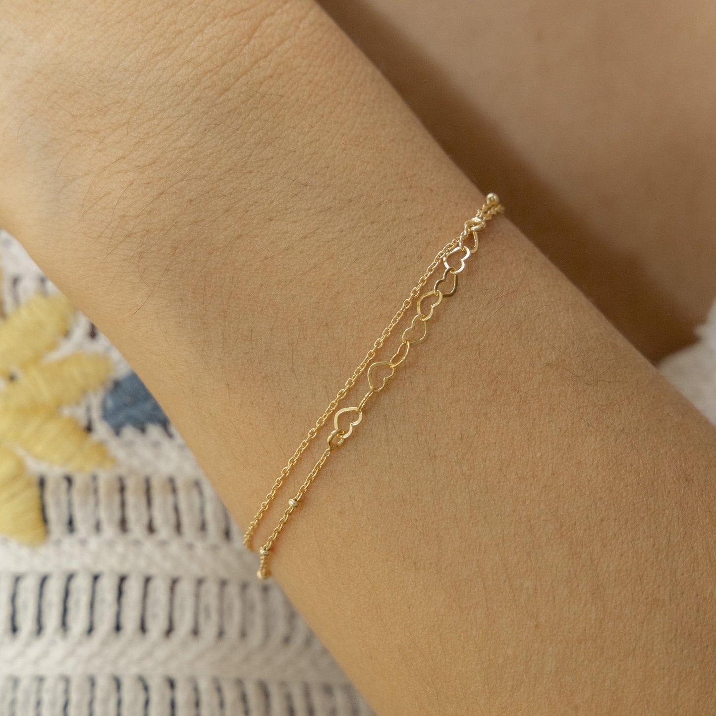cai Armband Königskette 925/- Sterling Silber vergoldet 19,0cm