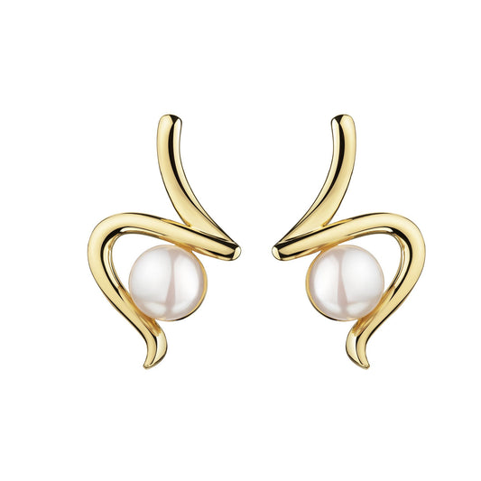 Ohrstecker 925/- Sterling Silber vergoldet 1,3cm