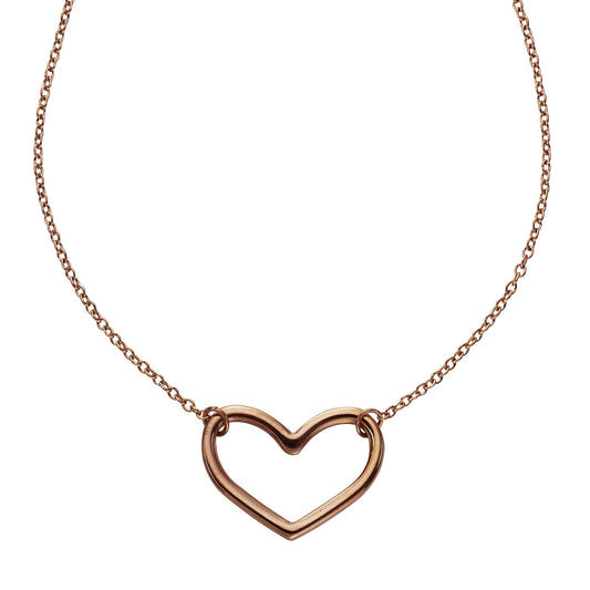 Collier Ankerkette Edelstahl rotvergoldet 45,0cm