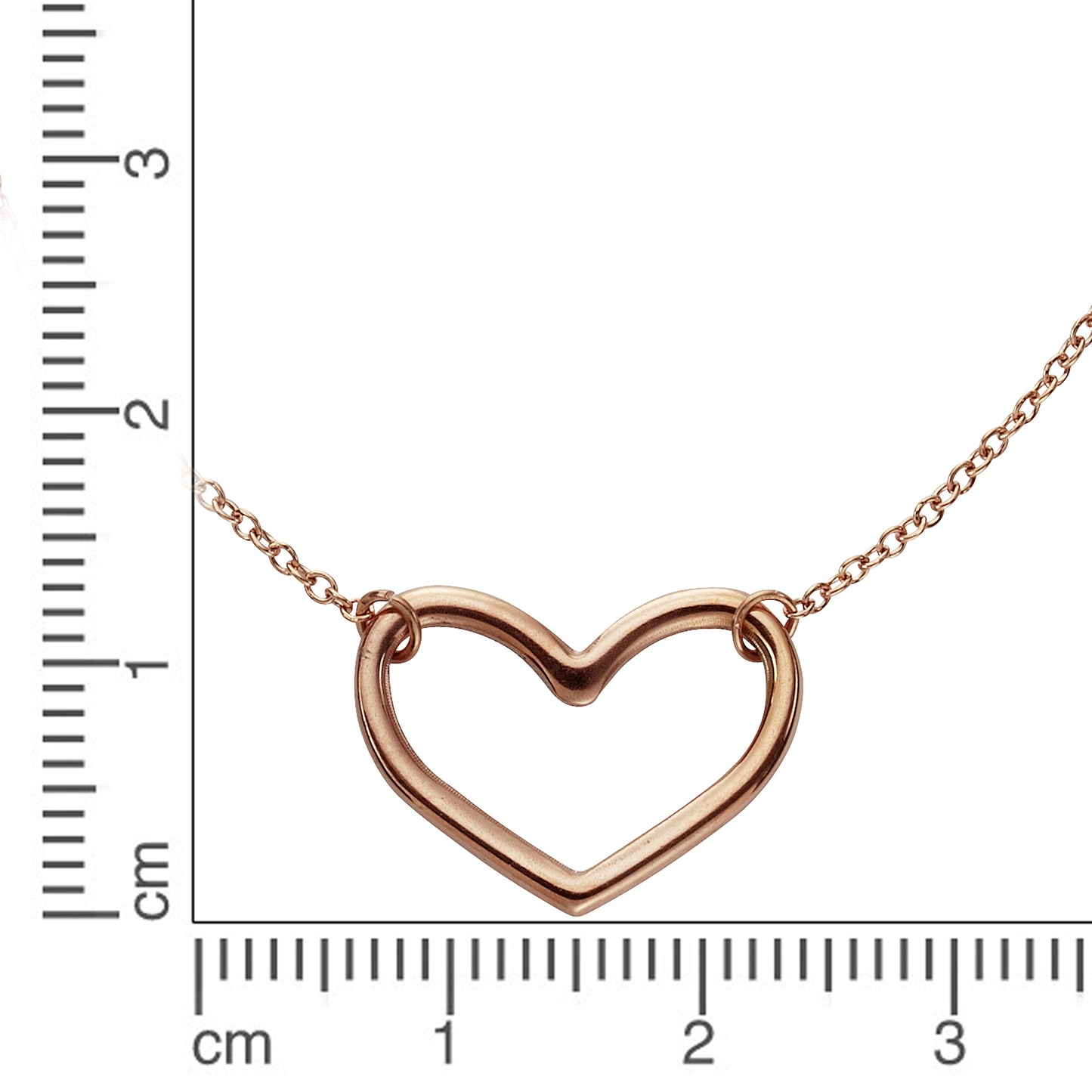 Collier Ankerkette Edelstahl rotvergoldet 45,0cm