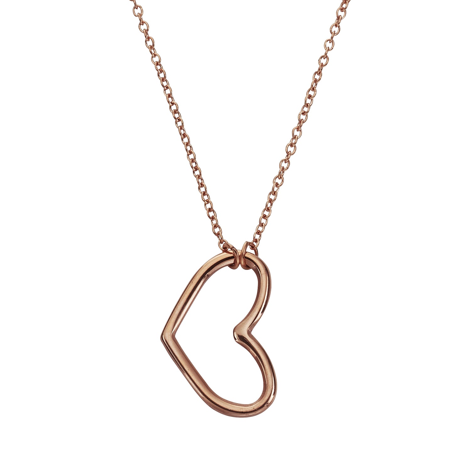 Collier Ankerkette Edelstahl rotvergoldet 45,0cm