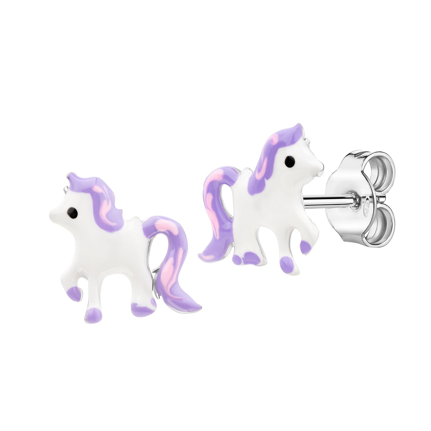 Ohrstecker 925/- Sterling Silber rhodiniert 1,20cm
