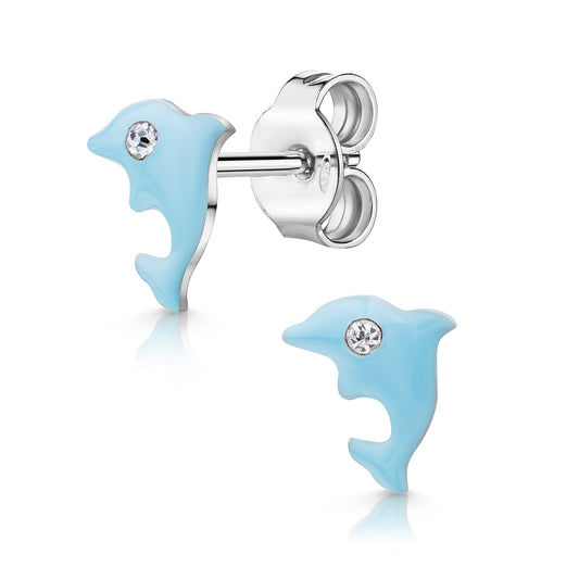 Ohrstecker 925/- Sterling Silber rhodiniert 0,70cm Zirkonia