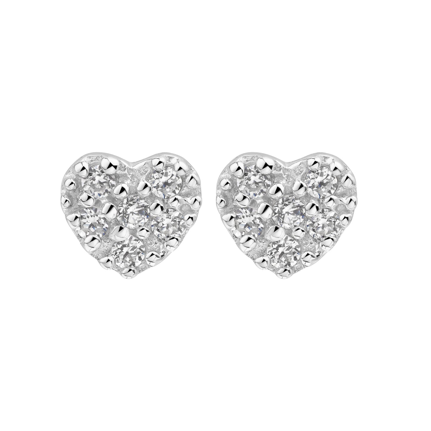 Ohrstecker 925/- Sterling Silber rhodiniert 0,50cm Zirkonia