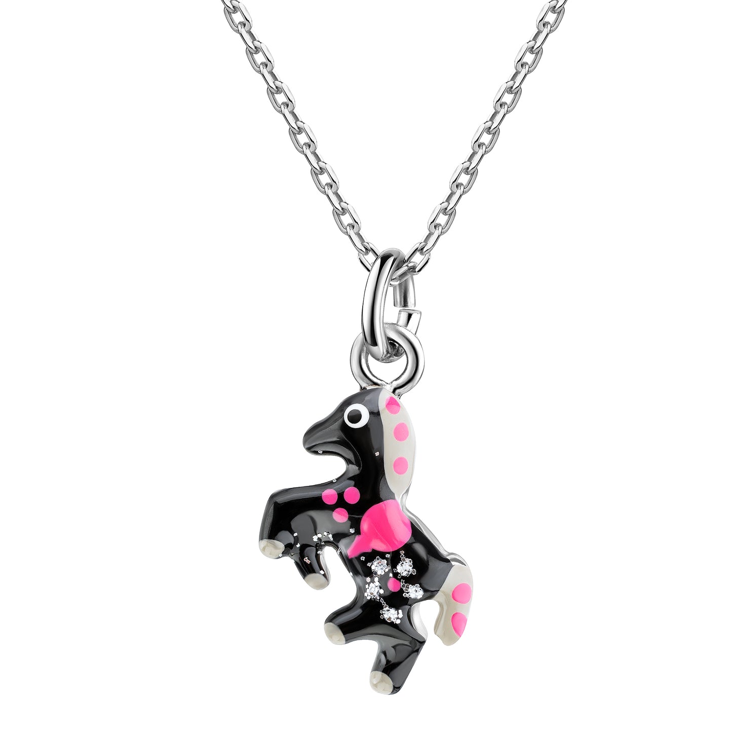 Anhänger mit Kette Ankerkette 925/- Sterling Silber rhodiniert 38,0cm