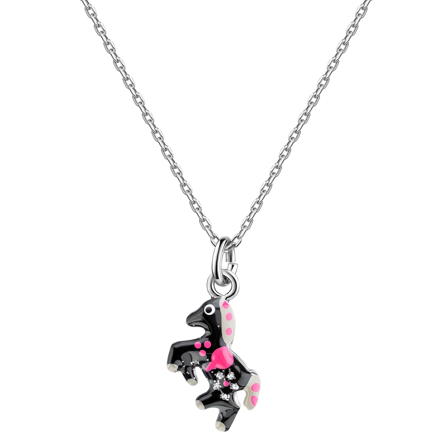 Anhänger mit Kette Ankerkette 925/- Sterling Silber rhodiniert 38,0cm