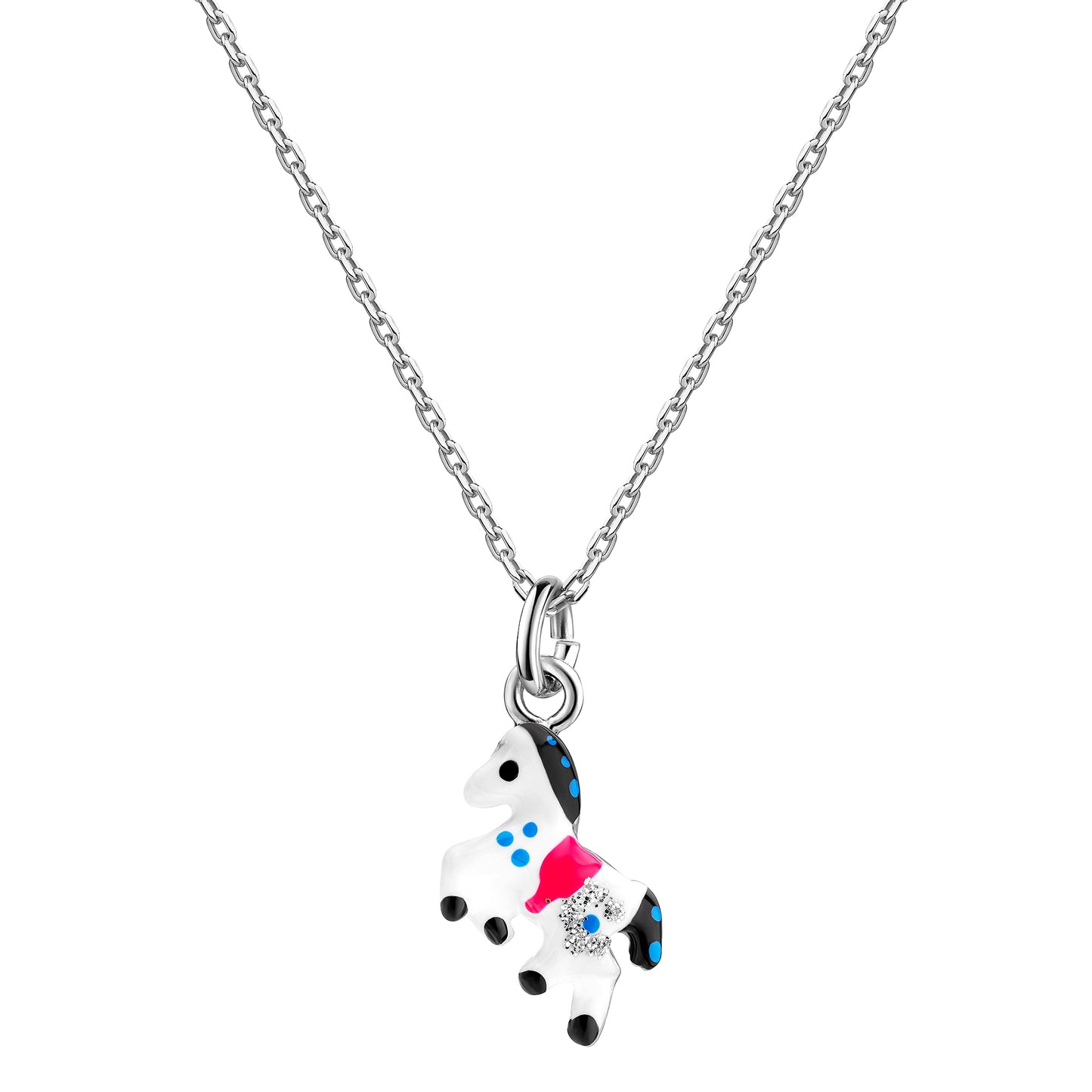 Anhänger mit Kette Ankerkette 925/- Sterling Silber rhodiniert 35+4cm