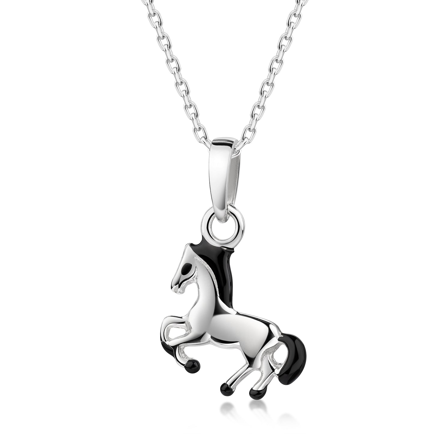 Anhänger mit Kette Ankerkette 925/- Sterling Silber rhodiniert 35+4cm