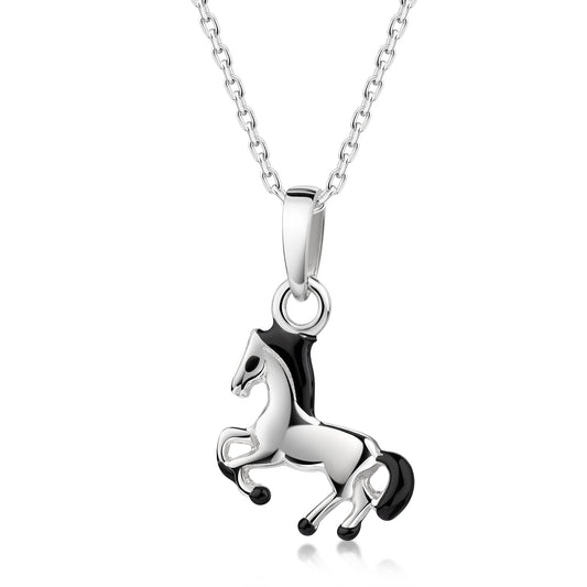 Anhänger mit Kette Ankerkette 925/- Sterling Silber rhodiniert 35+4cm