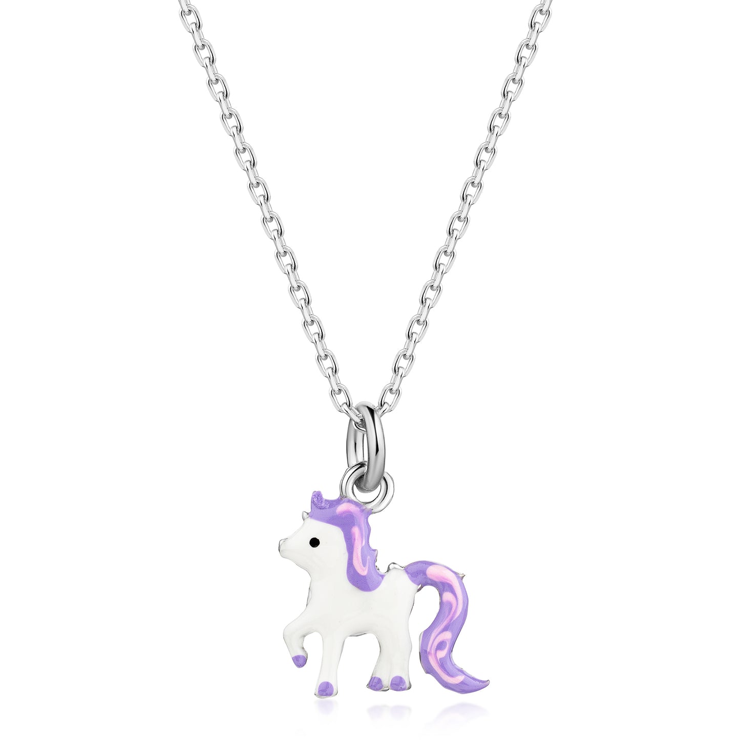 Anhänger mit Kette Ankerkette 925/- Sterling Silber rhodiniert 38,0cm