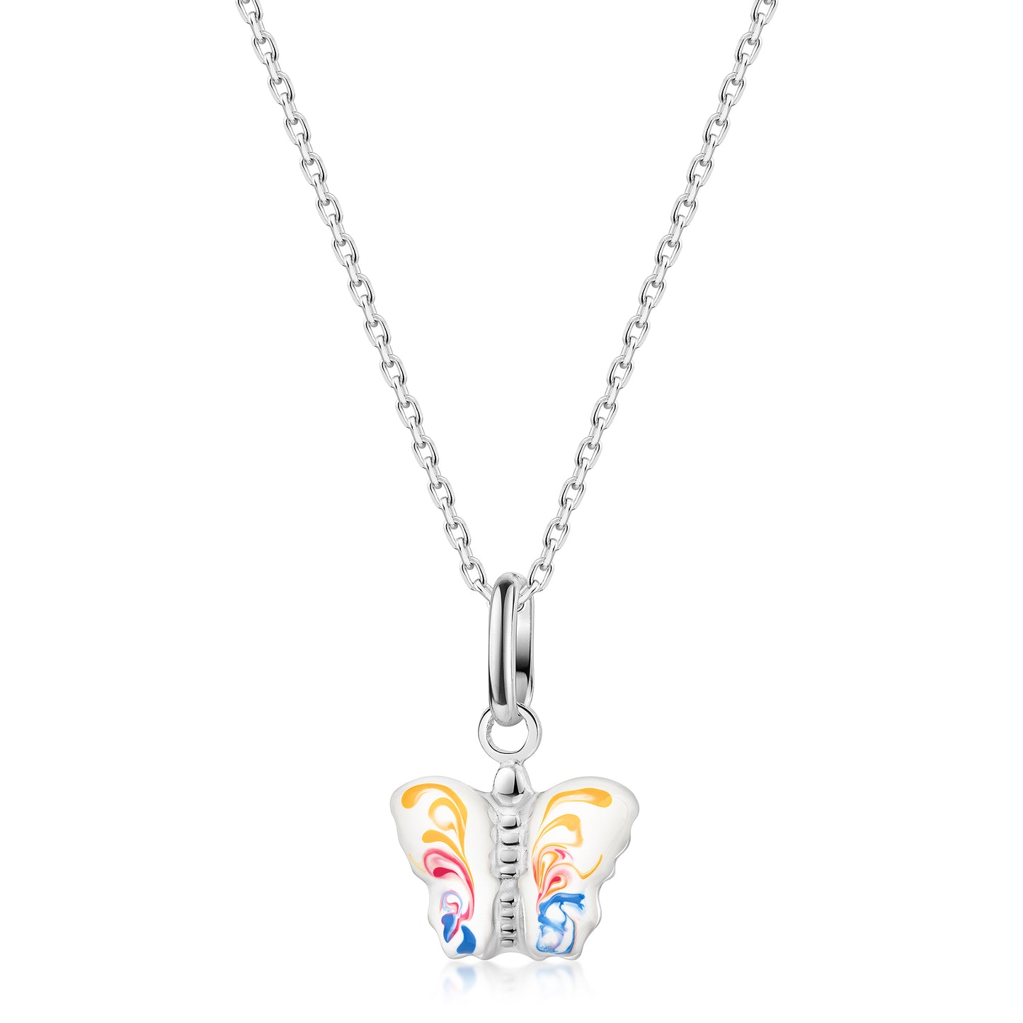 Anhänger mit Kette Ankerkette 925/- Sterling Silber rhodiniert 35+4cm