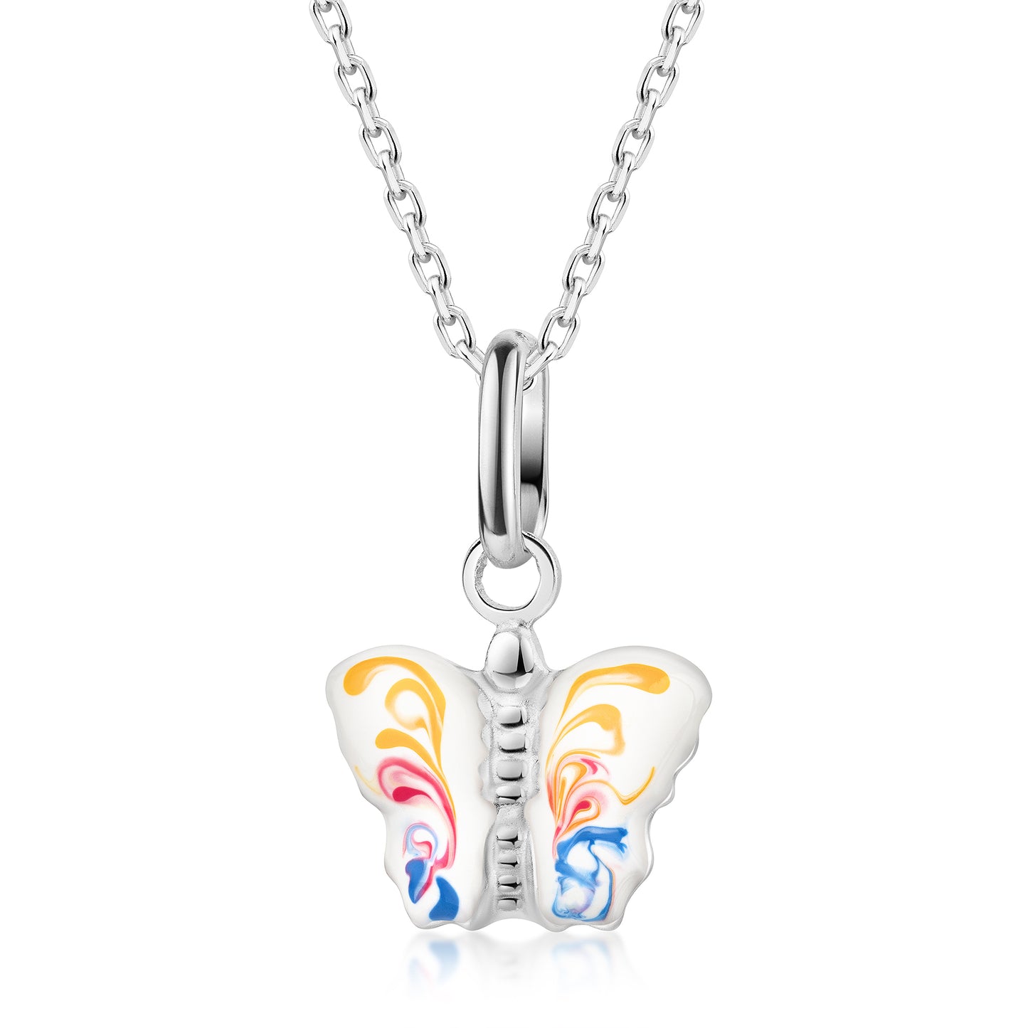 Anhänger mit Kette Ankerkette 925/- Sterling Silber rhodiniert 35+4cm