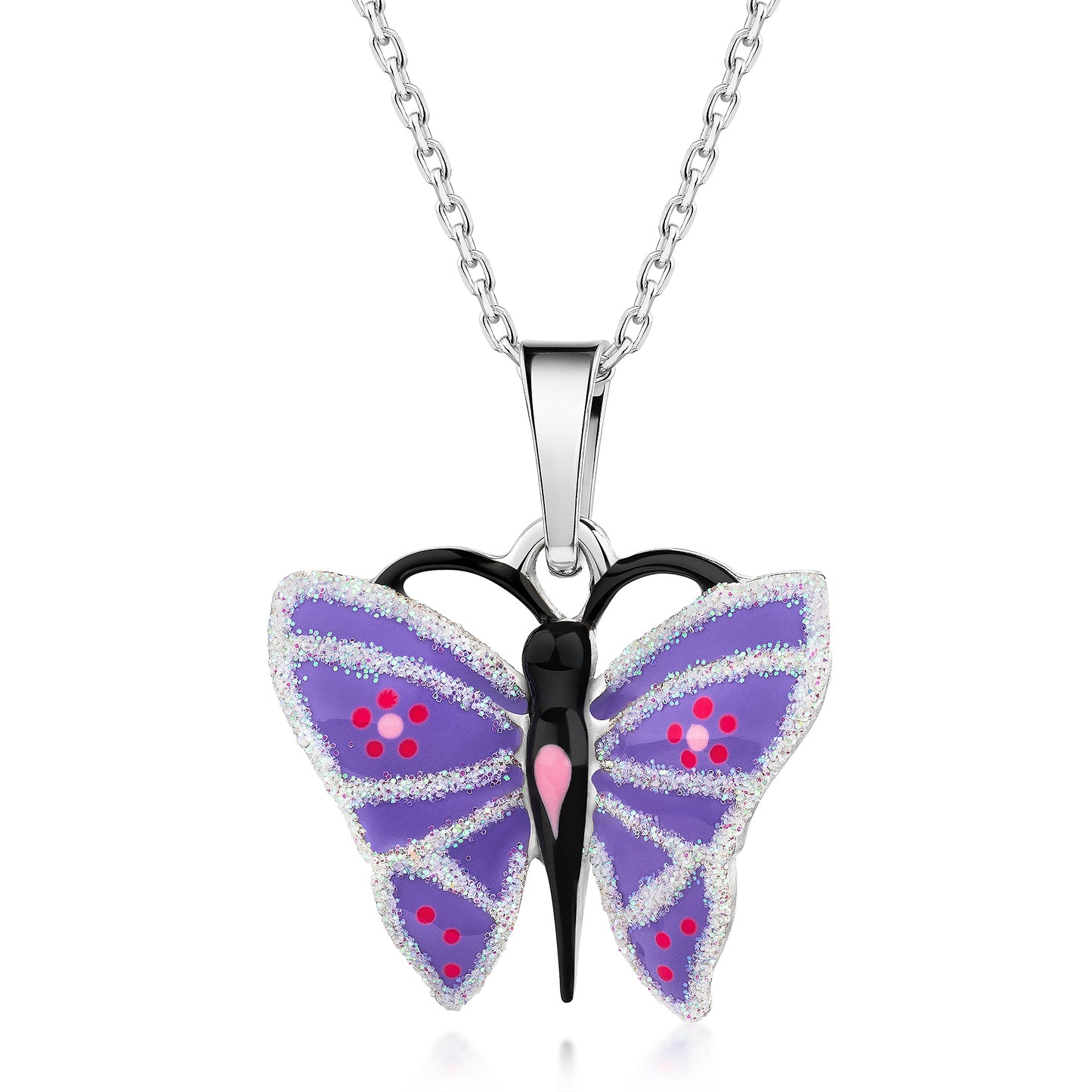 Anhänger mit Kette Ankerkette 925/- Sterling Silber rhodiniert 35+4cm