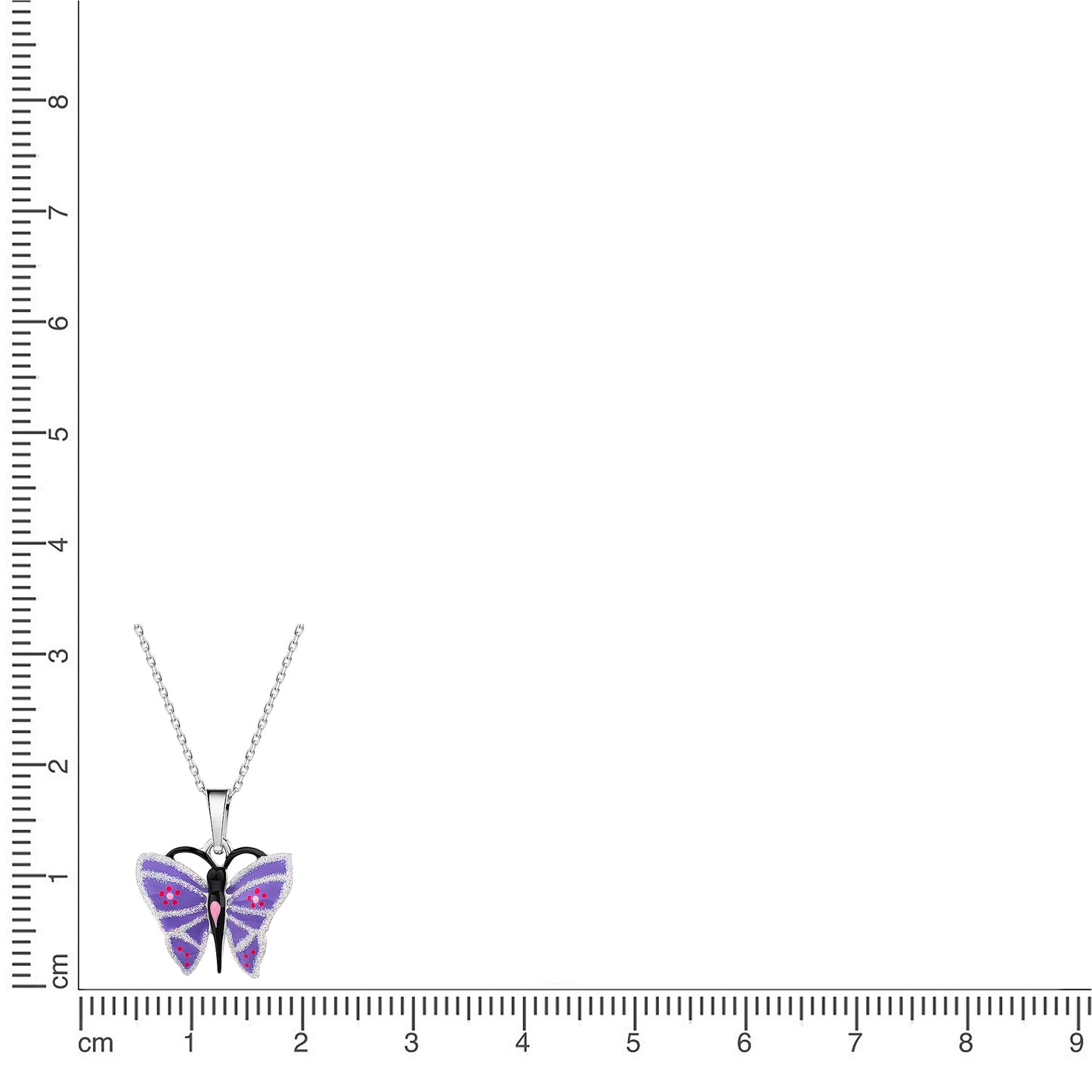 Anhänger mit Kette Ankerkette 925/- Sterling Silber rhodiniert 35+4cm
