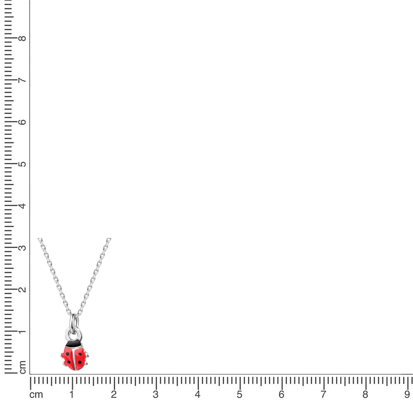 Anhänger mit Kette Ankerkette 925/- Sterling Silber rhodiniert 35+4cm
