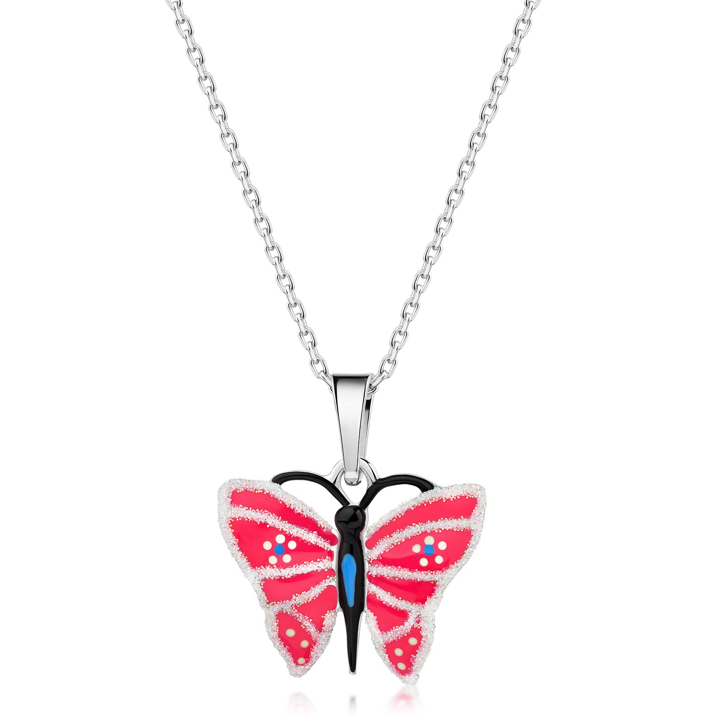 Anhänger mit Kette Ankerkette 925/- Sterling Silber rhodiniert 35+4cm