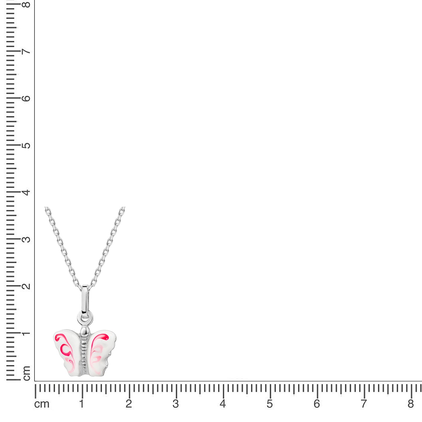 Anhänger mit Kette Ankerkette 925/- Sterling Silber rhodiniert 35+4cm