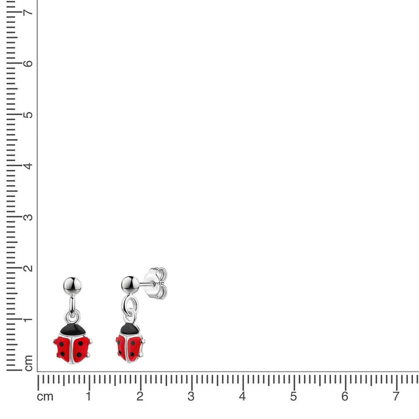 Ohrhänger 925/- Sterling Silber rhodiniert 1,30cm