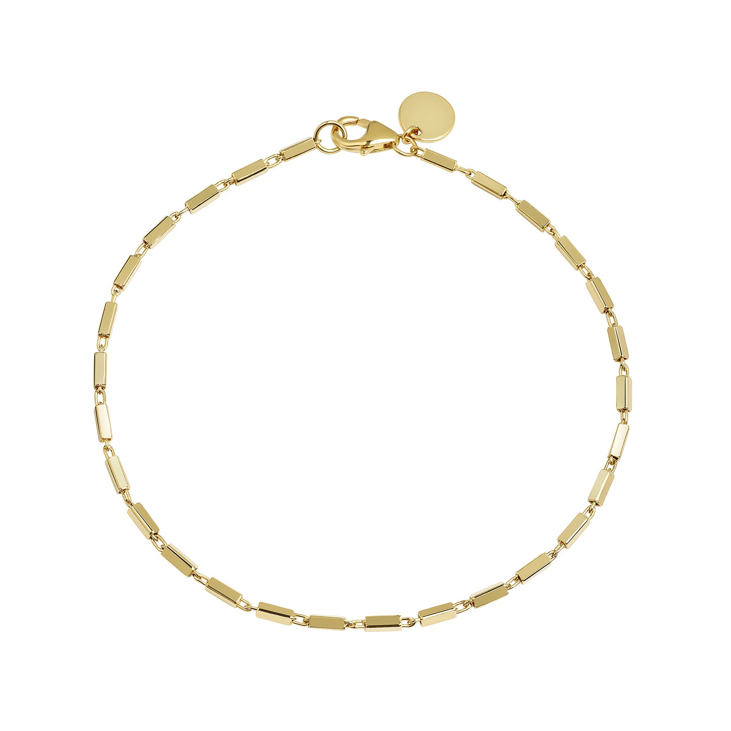 Armband Fantasiekette 925/- Sterling Silber vergoldet 19cm
