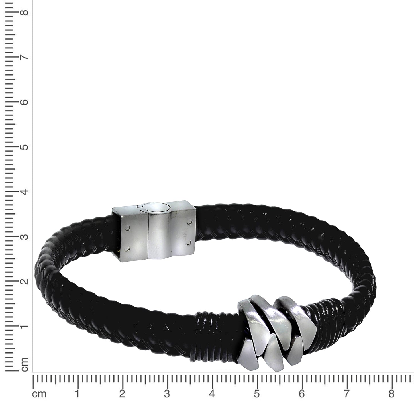 Armband Lederband mit Edelstahlverschluß Lederband Edelstahl 21cm
