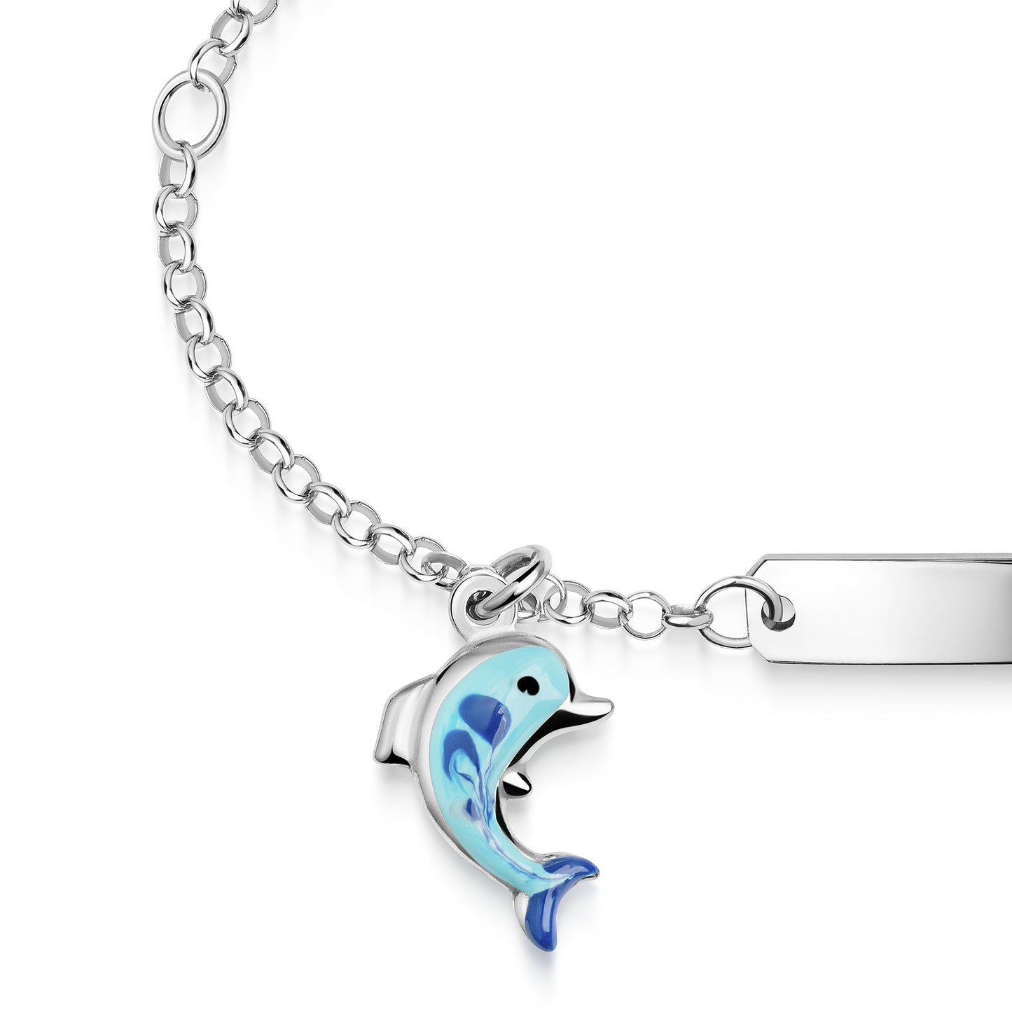 Armband Ankerkette 925/- Sterling Silber rhodiniert 14+3cm