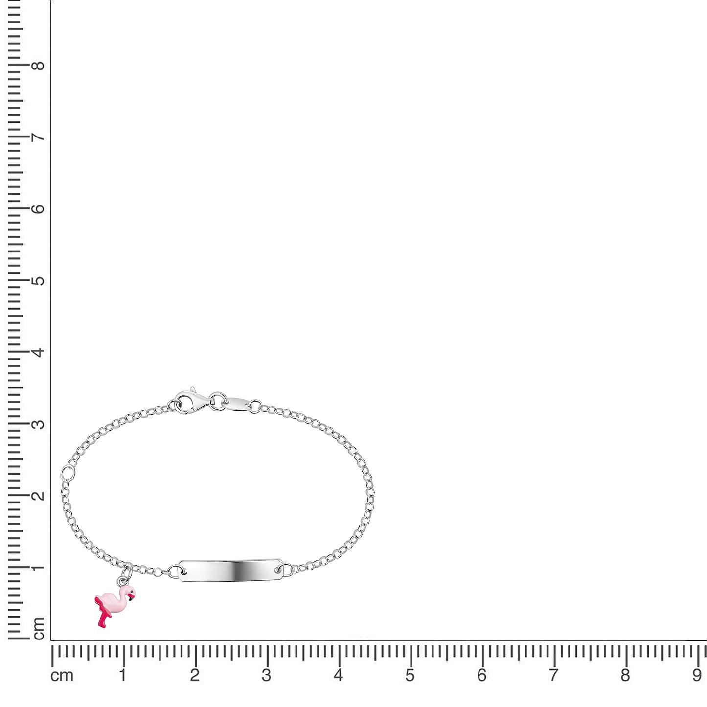 Armband Ankerkette 925/- Sterling Silber rhodiniert 14+3cm
