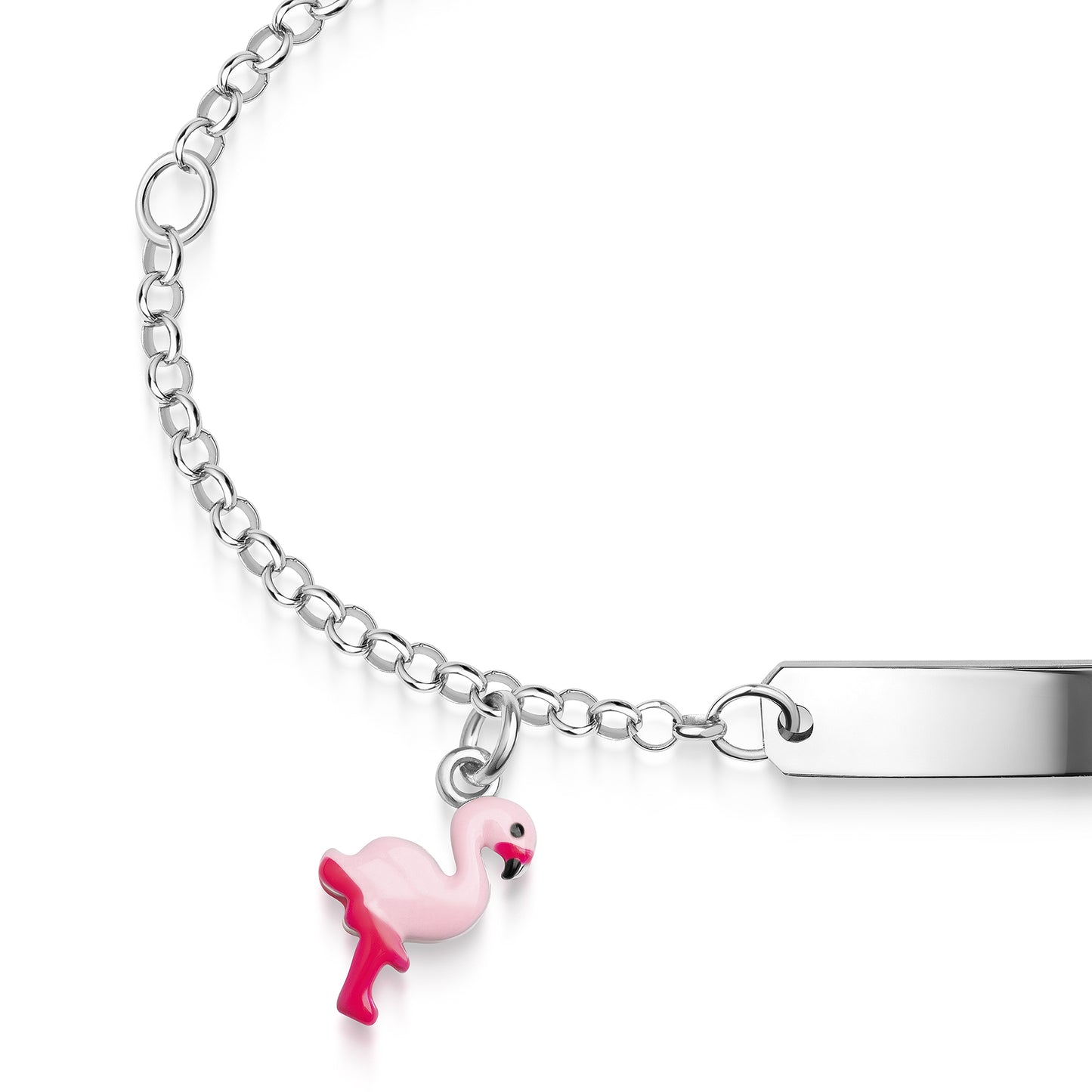 Armband Ankerkette 925/- Sterling Silber rhodiniert 14+3cm