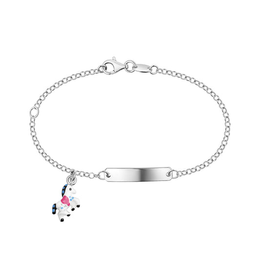 Armband Ankerkette 925/- Sterling Silber rhodiniert 14+3cm
