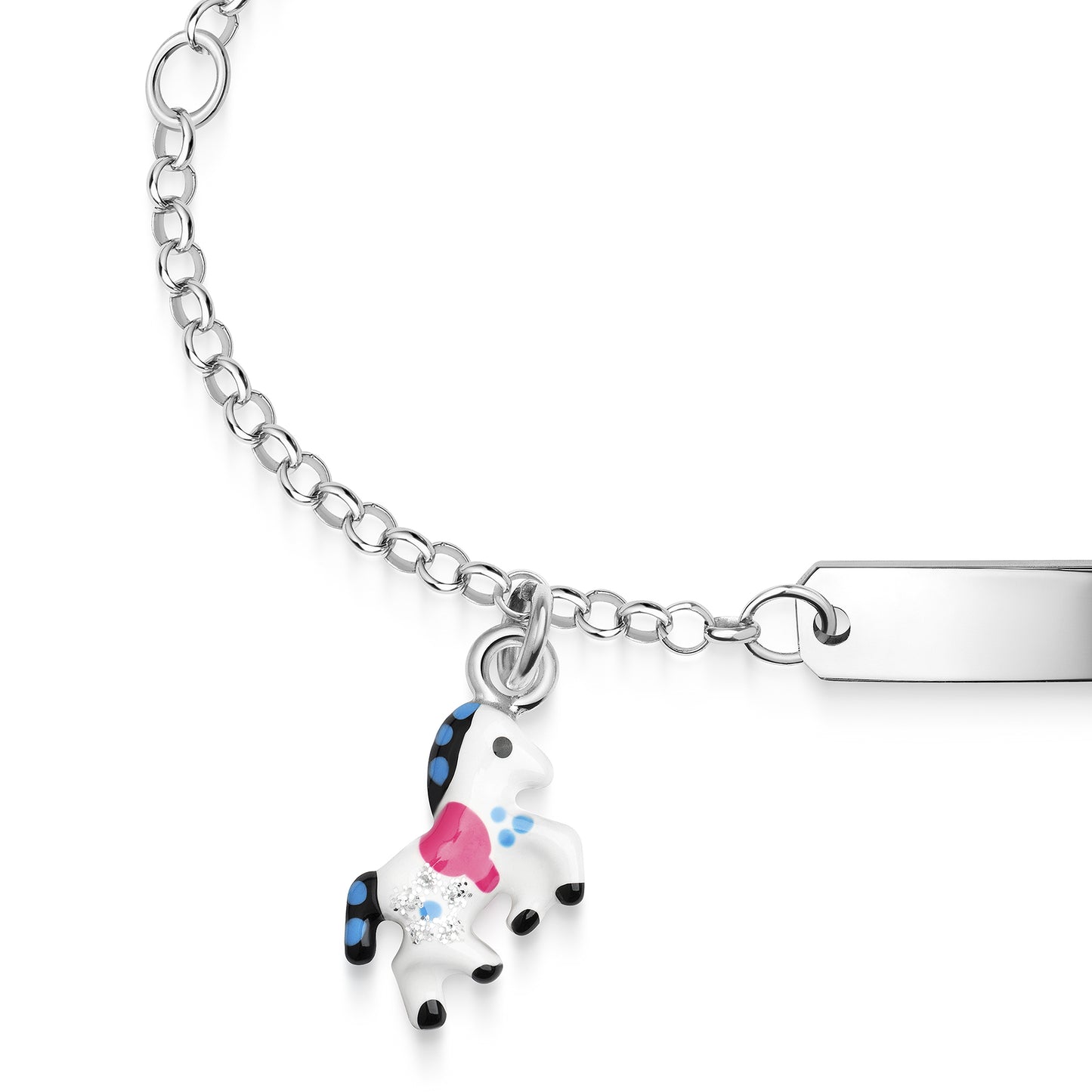 Armband Ankerkette 925/- Sterling Silber rhodiniert 14+3cm
