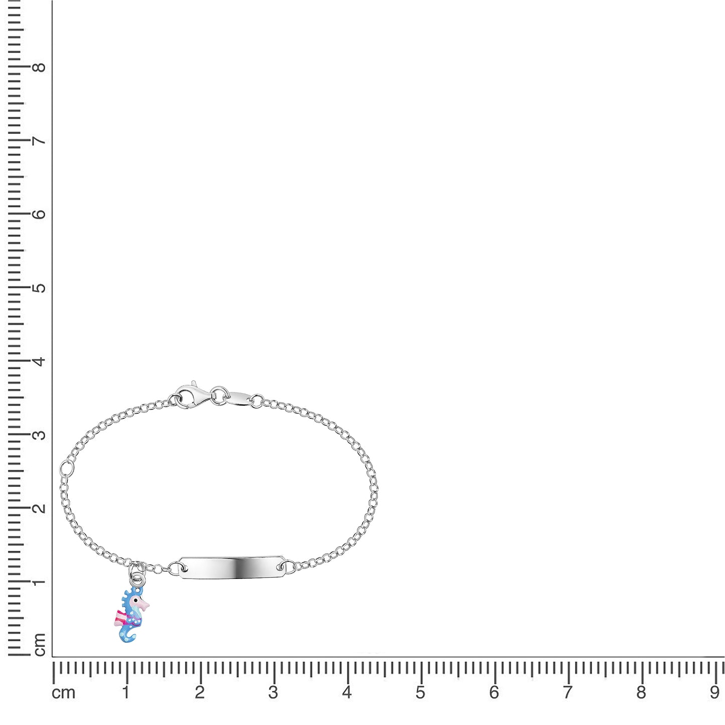 Armband Ankerkette 925/- Sterling Silber rhodiniert 14+3cm
