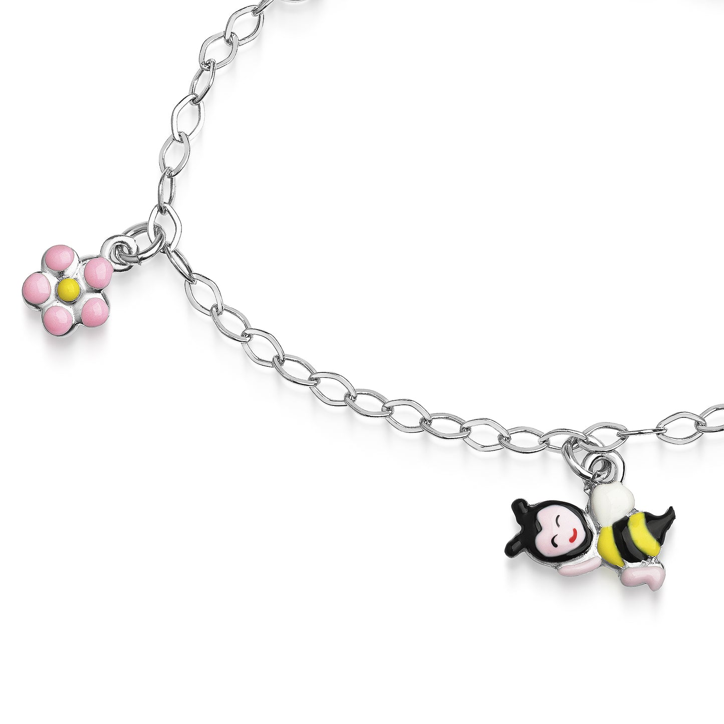 Armband Ankerkette 925/- Sterling Silber rhodiniert 14+3cm