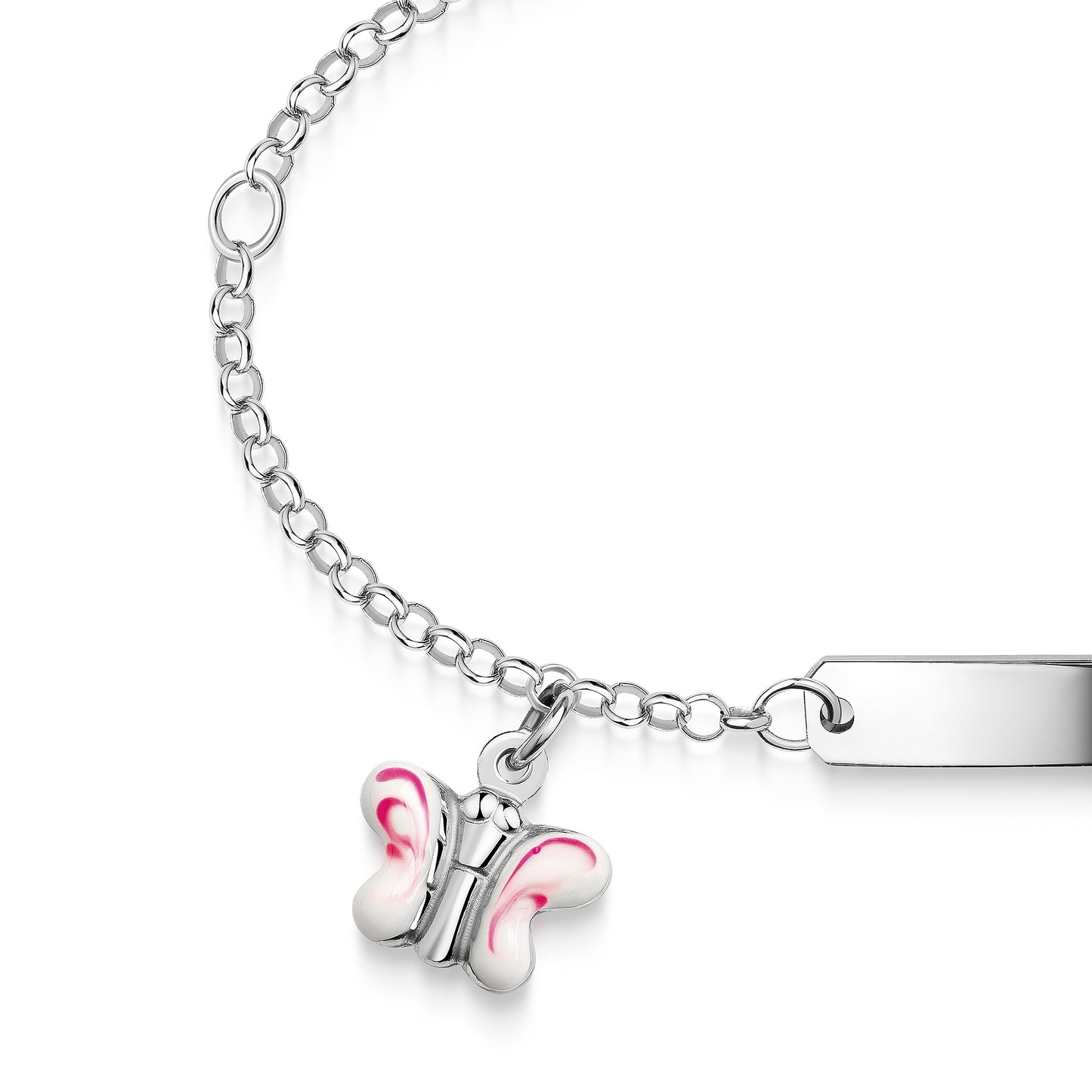 Armband Ankerkette 925/- Sterling Silber rhodiniert 14+3cm