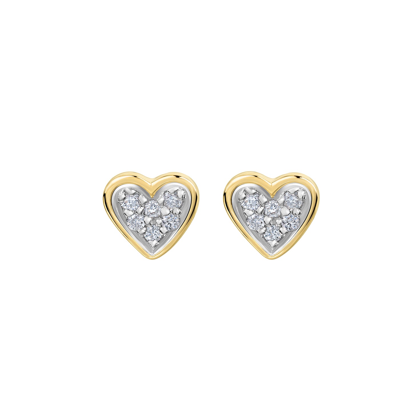 Ohrstecker 585/- Gold 1,0cm Brillant 0,052ct.