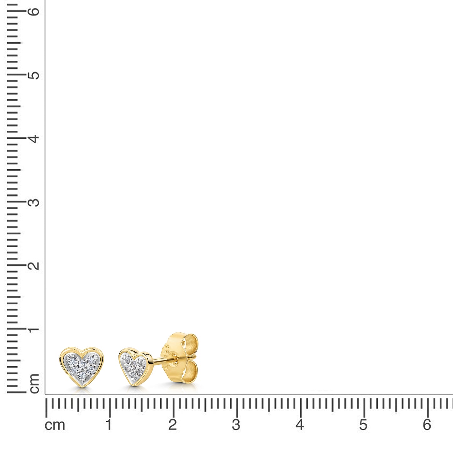 Ohrstecker 585/- Gold 1,0cm Brillant 0,052ct.