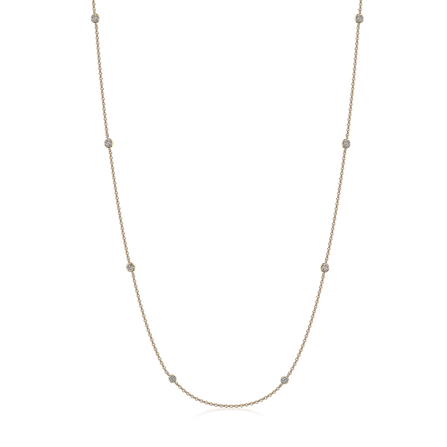 Collier Ankerkette 375/- Gold vergoldet 45,0cm Zirkonia