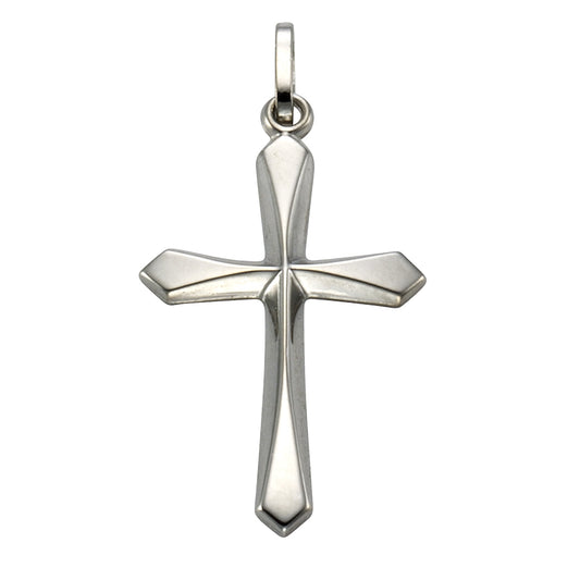 Anhänger 333/- Gold rhodiniert 2,8cm