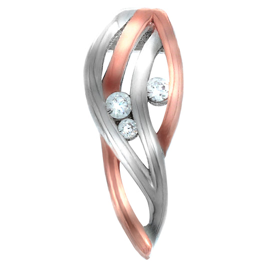 Anhänger 925/- Sterling Silber vergoldet 1,80cm Zirkonia